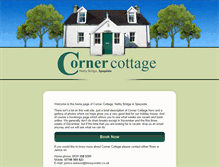 Tablet Screenshot of corner-cottage.com